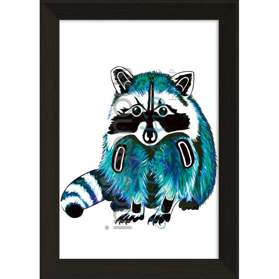Raccoon by artist Diane Levesque - Kwakwaka'wakw. Indigenous Collection