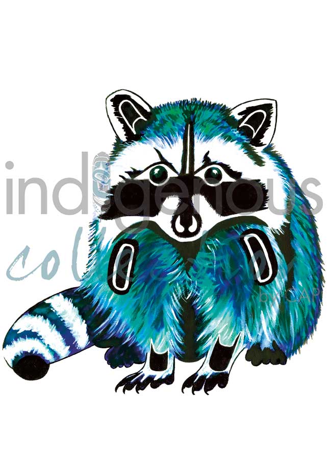 Raccoon by artist Diane Levesque