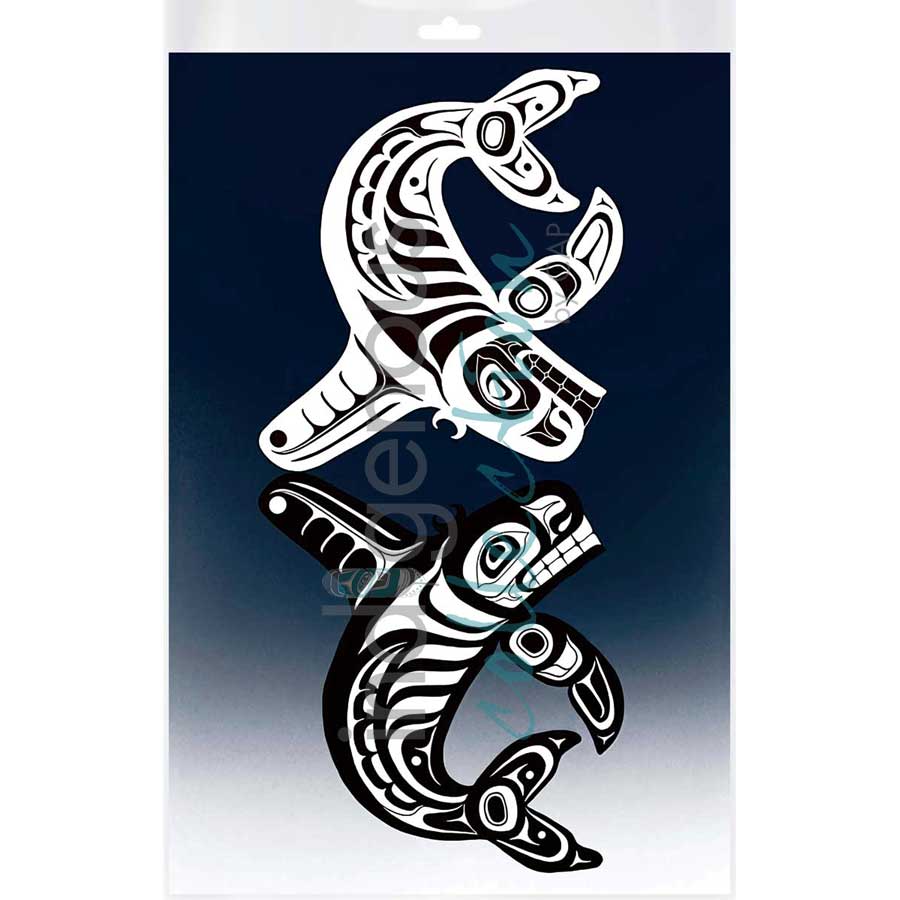 Orcas by artist Jessica McCallum-Miller (Hlox Majagalee) - Gitksan. Indigenous Collection
