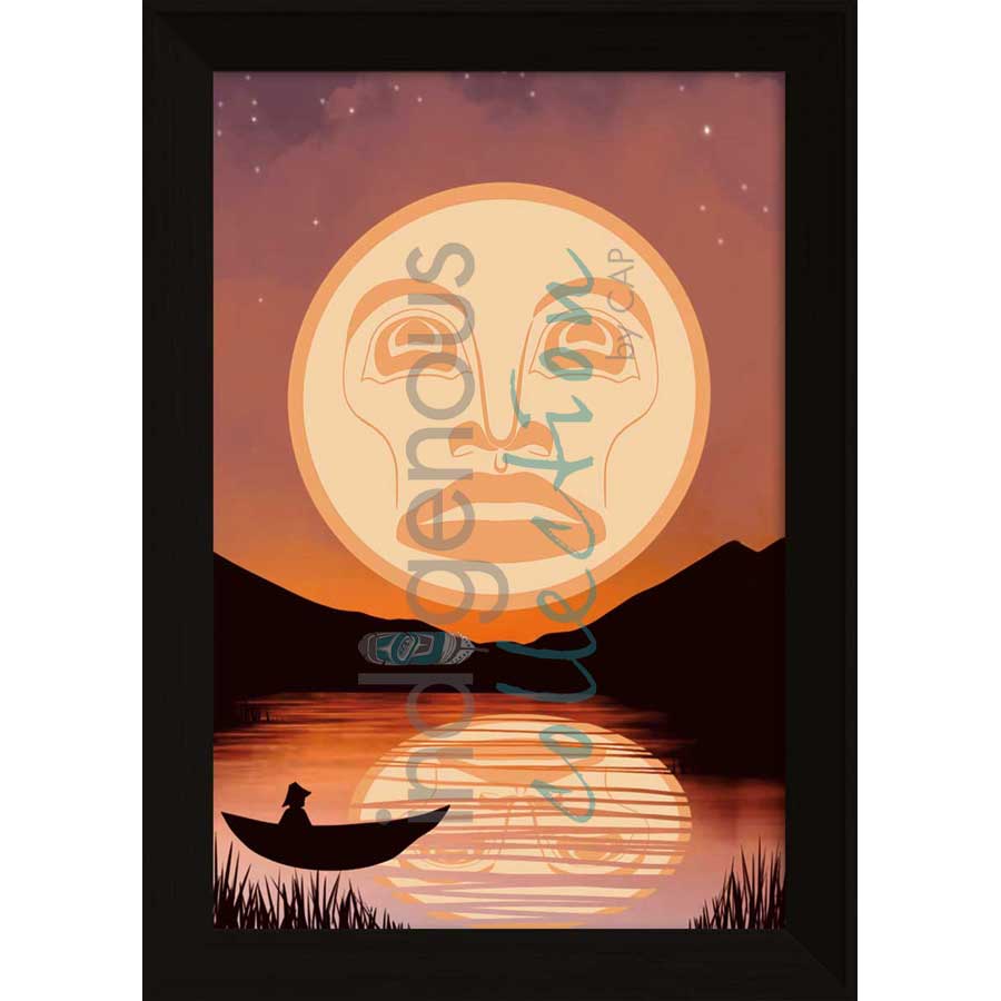 Sunset by artist Jessica McCallum-Miller (Hlox Majagalee) - Gitksan. Indigenous Collection