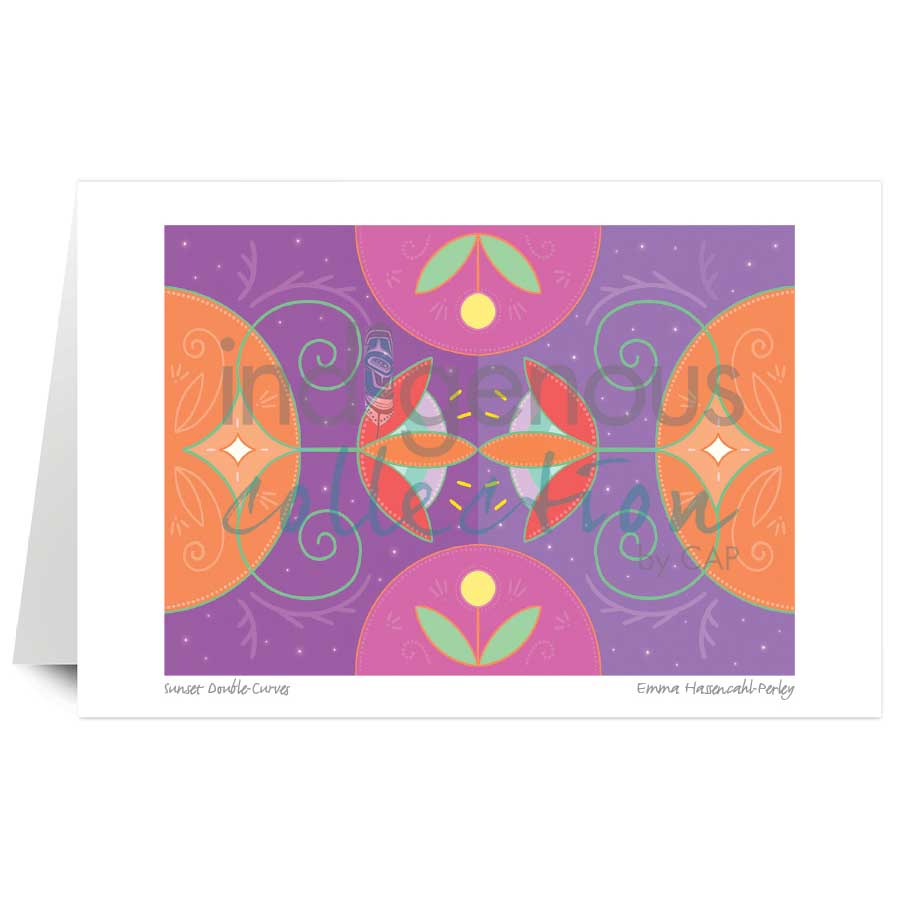 Sunset Double-Curves by artist Emma Hassencahl-Perley