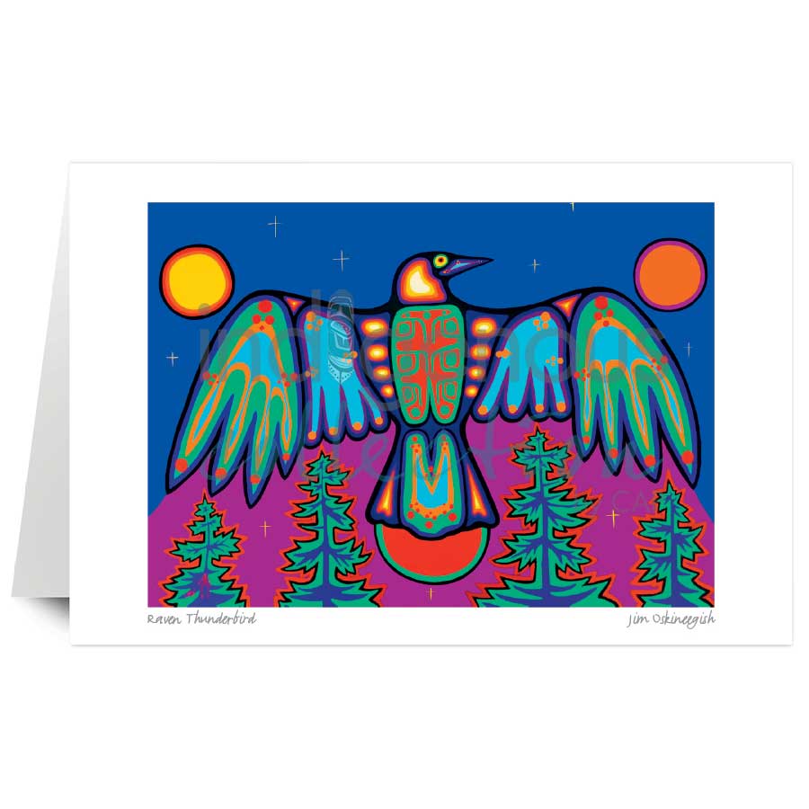 Raven Thunderbird by artist Jim Oskineegish