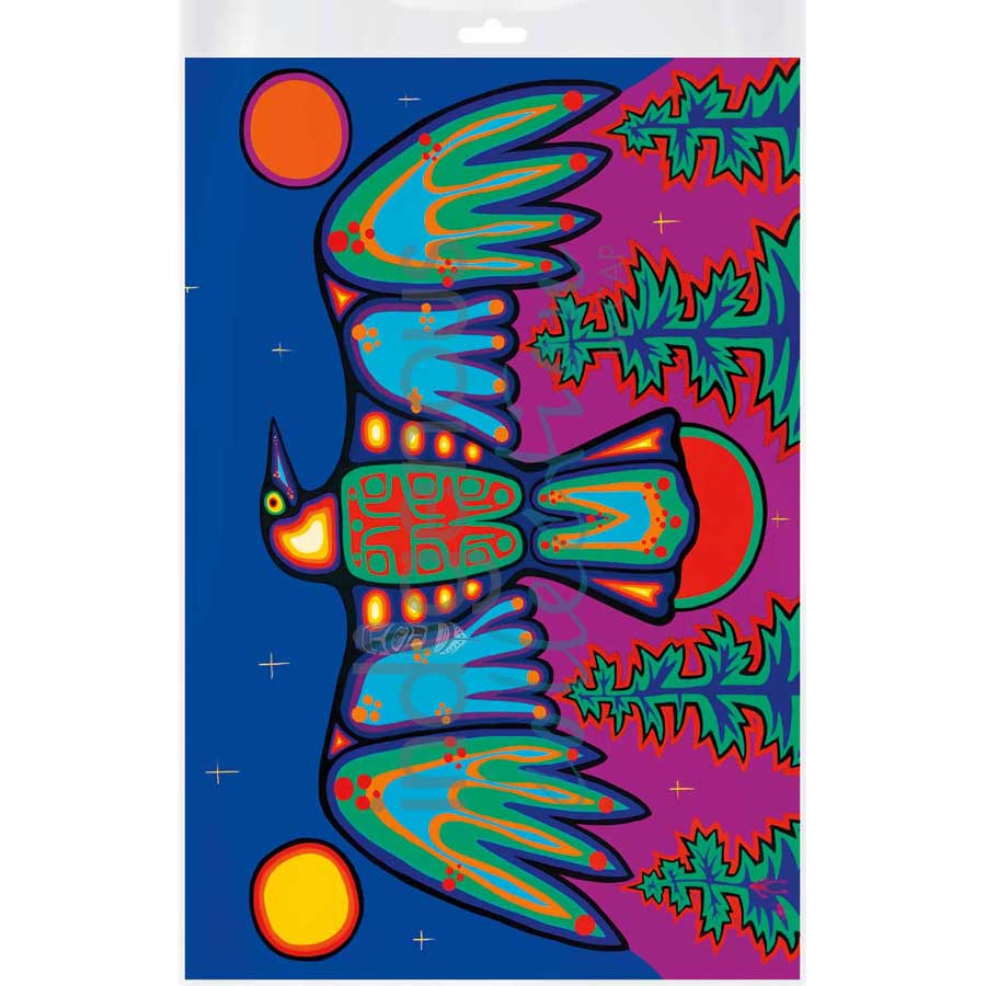 Raven Thunderbird by artist Jim Oskineegish - Ojibway. Indigenous Collection