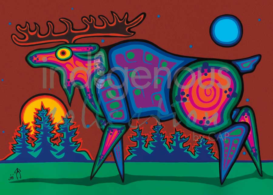 Mighty Moose by artist Jim Oskineegish