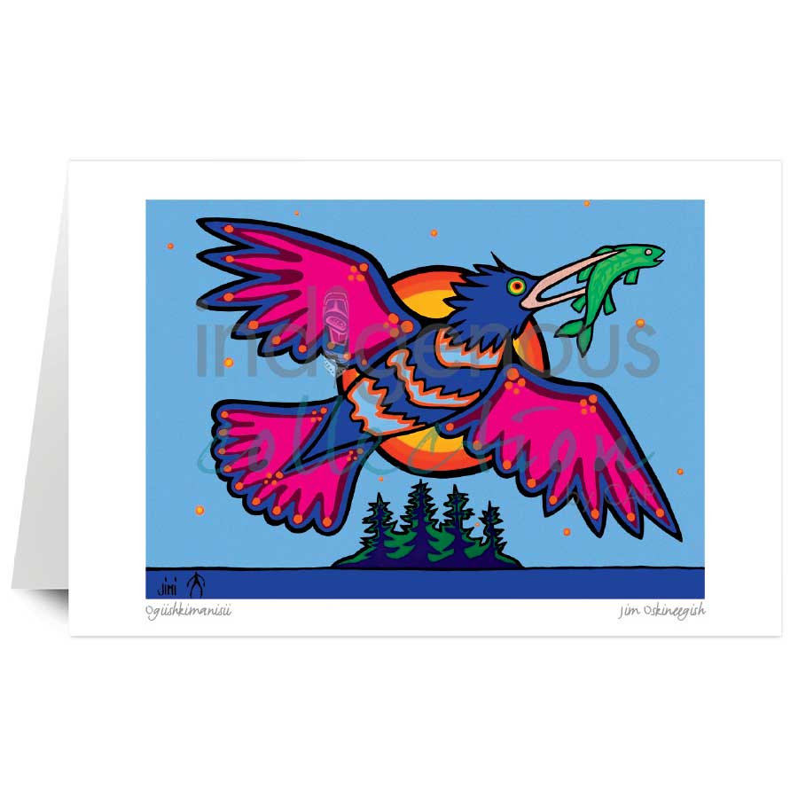 Ogiishkimanisii by artist Jim Oskineegish