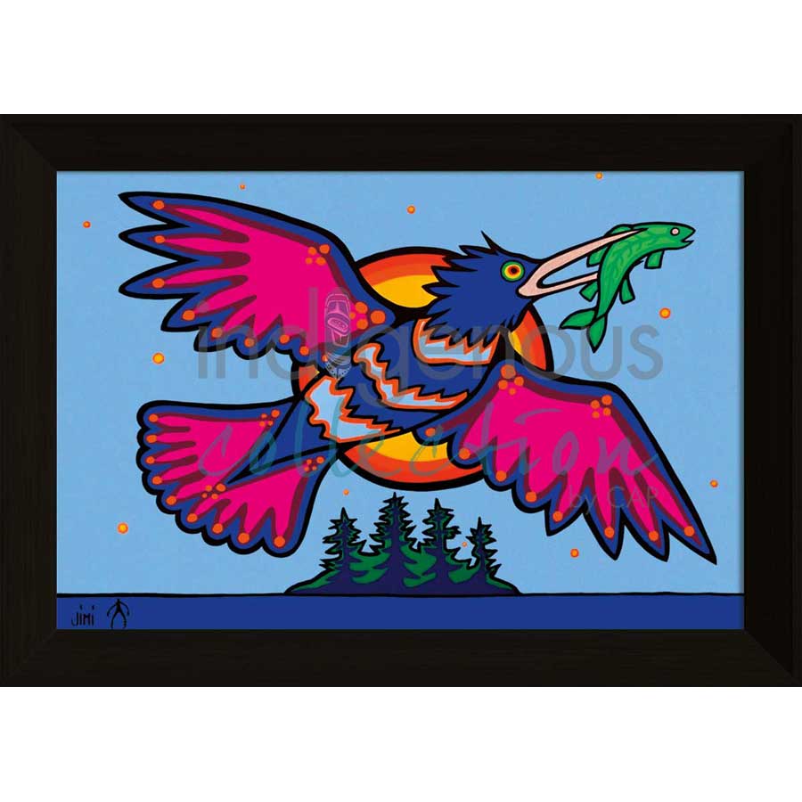 Ogiishkimanisii by artist Jim Oskineegish - Ojibway. Indigenous Collection