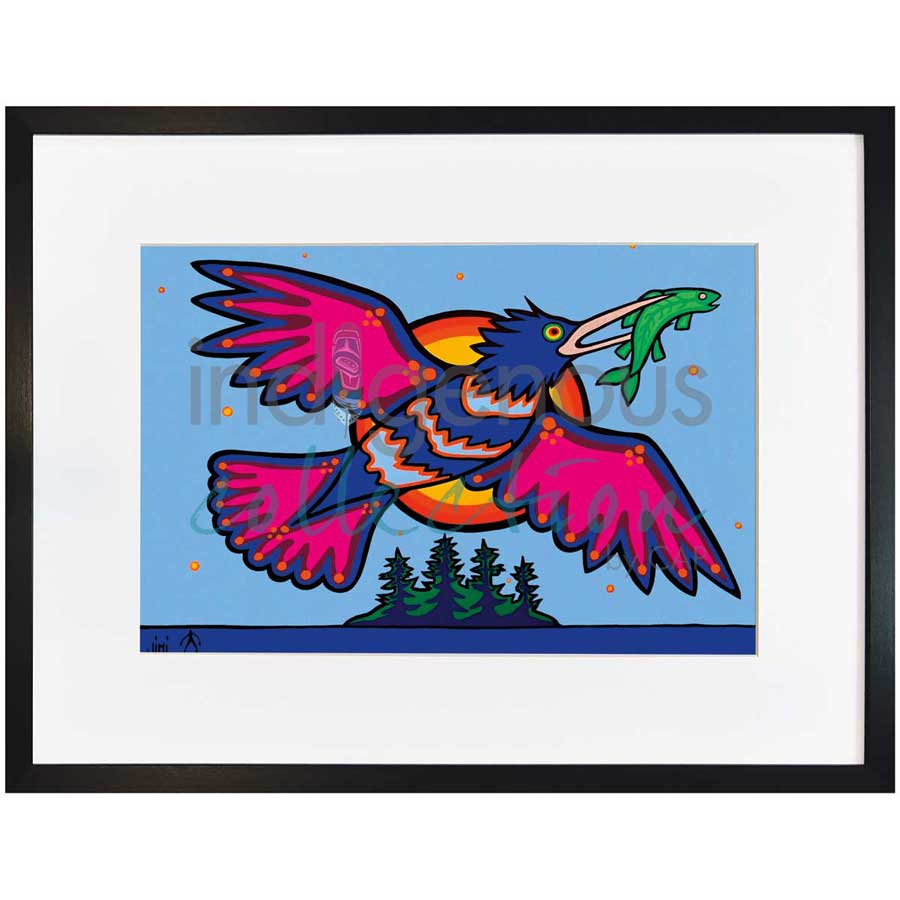 Ogiishkimanisii by artist Jim Oskineegish - Ojibway. Indigenous Collection