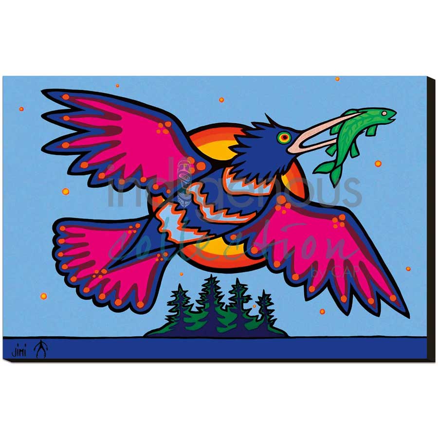 Ogiishkimanisii by artist Jim Oskineegish - Ojibway. Indigenous Collection