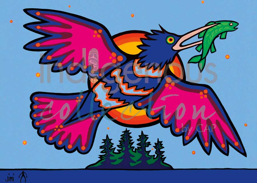 Ogiishkimanisii by artist Jim Oskineegish