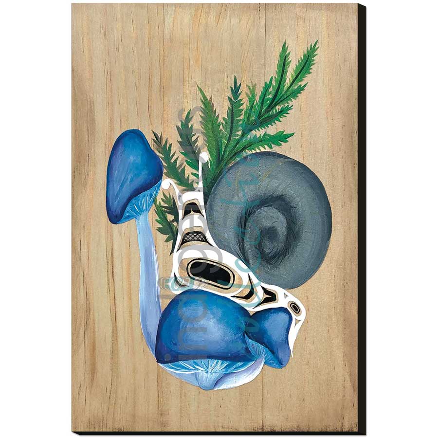 Forest Snail with Ghost food by artist Carmen Redunante - Nisga'a. Indigenous Collection