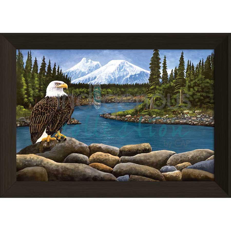 Mountain View by artist Ronnie Simon - Gwich'in. Indigenous Collection