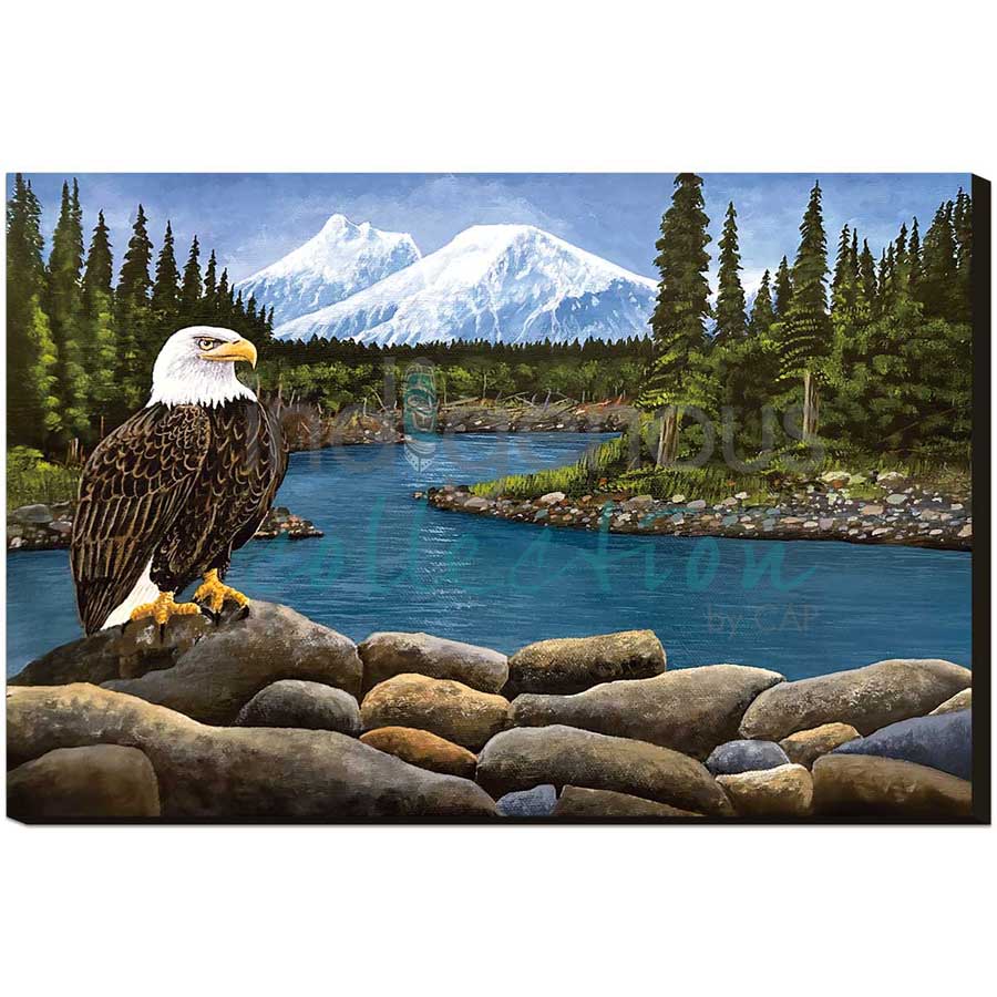 Mountain View by artist Ronnie Simon - Gwich'in. Indigenous Collection