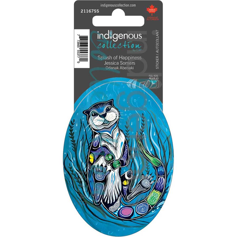 Splash of Happiness Sticker by artist Jessica Somers. Indigenous Collection.