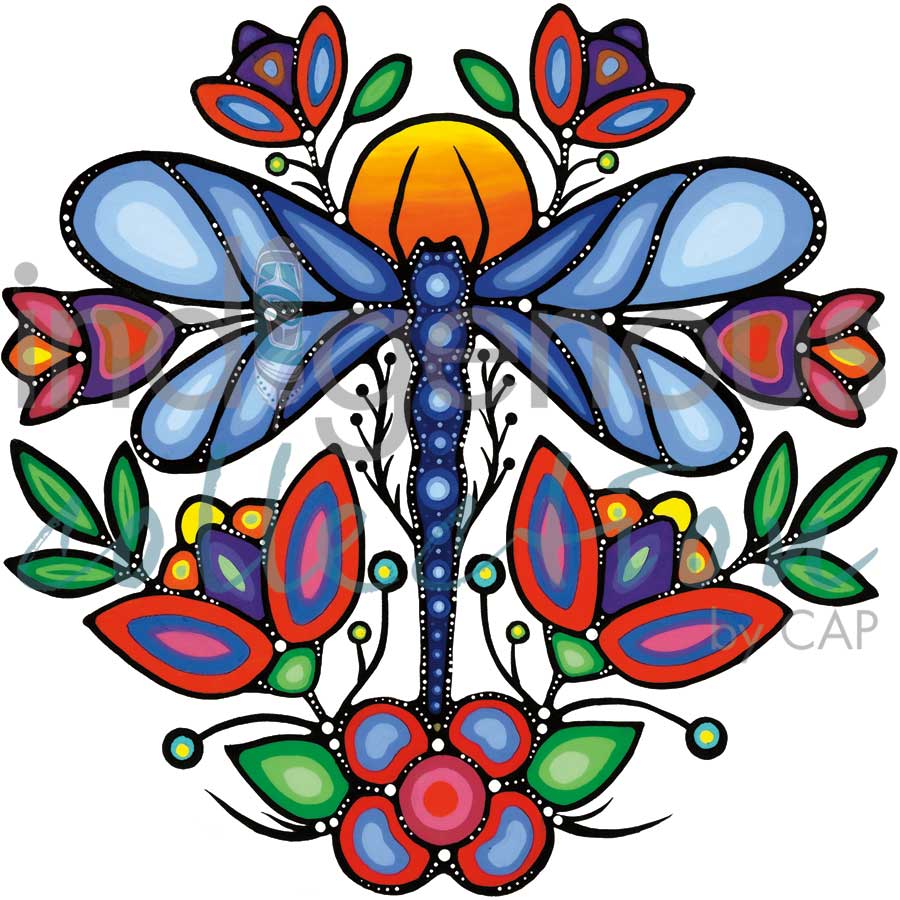 Oboodashkwaanishiinh (Dragonfly) by artist Jackie Traverse
