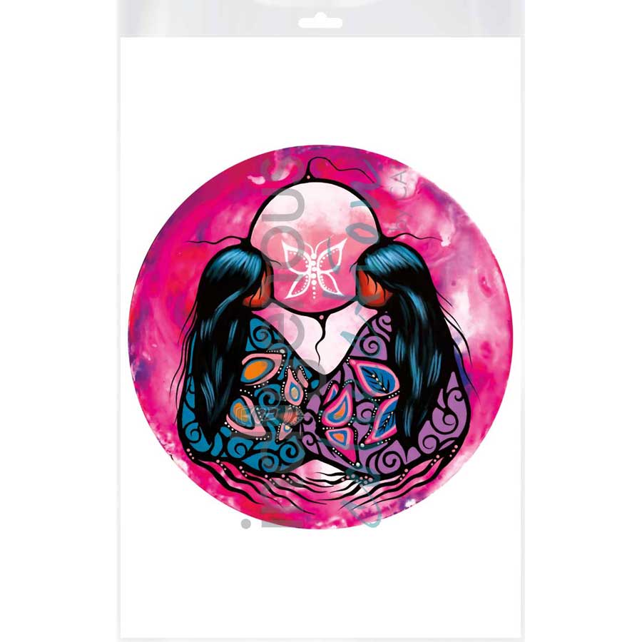 Pink Moon by artist Jackie Traverse - Anishinaabe. Indigenous Collection
