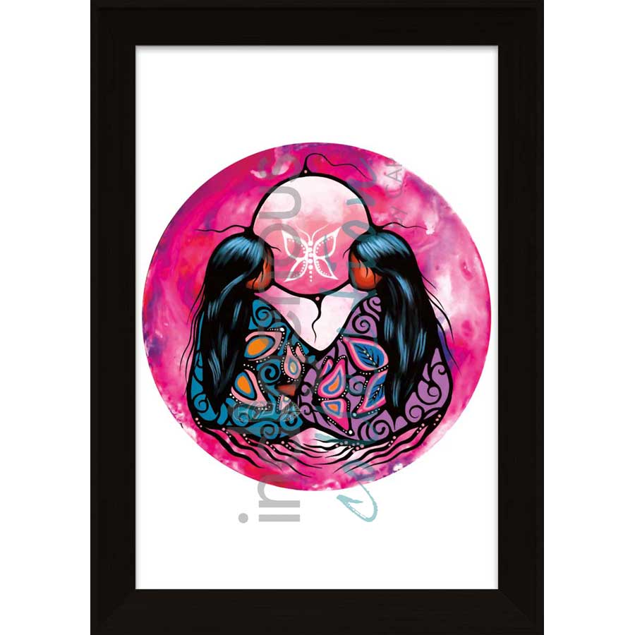Pink Moon by artist Jackie Traverse - Anishinaabe. Indigenous Collection
