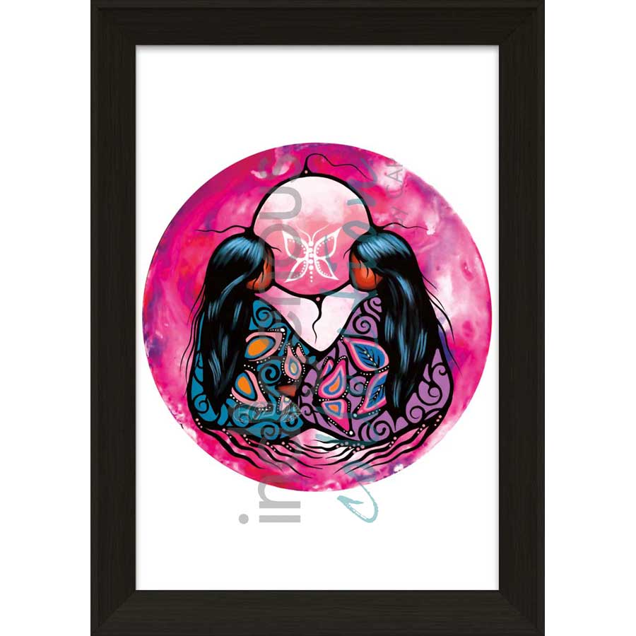 Pink Moon by artist Jackie Traverse - Anishinaabe. Indigenous Collection