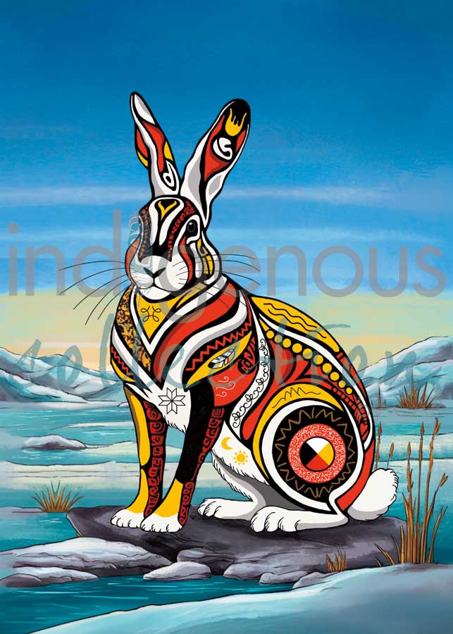 Spirit Spring Hare by artist Stephanie White