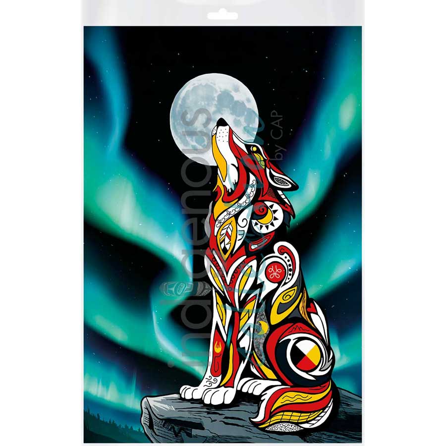 Spirit Wolf II by artist Stephanie White - Mi'kmaq. Indigenous Collection