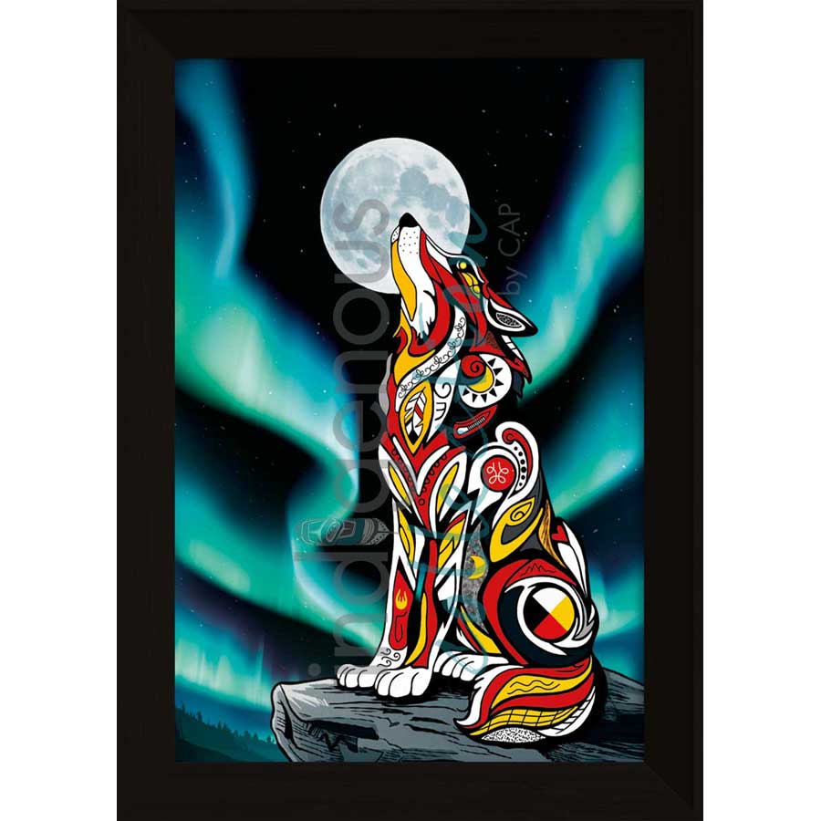 Spirit Wolf II by artist Stephanie White - Mi'kmaq. Indigenous Collection