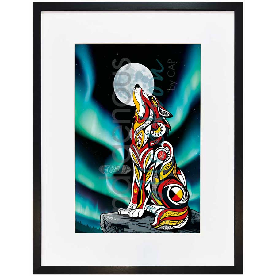 Spirit Wolf II by artist Stephanie White - Mi'kmaq. Indigenous Collection