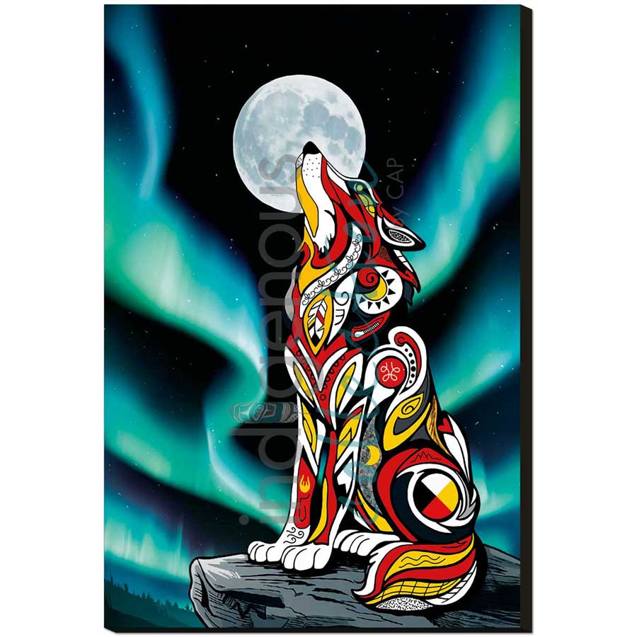 Spirit Wolf II by artist Stephanie White - Mi'kmaq. Indigenous Collection