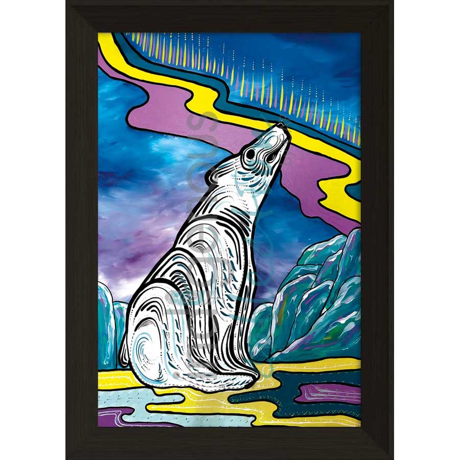 Northern Lights by artist Angela Wiggins - Anishinaabe. Indigenous Collection