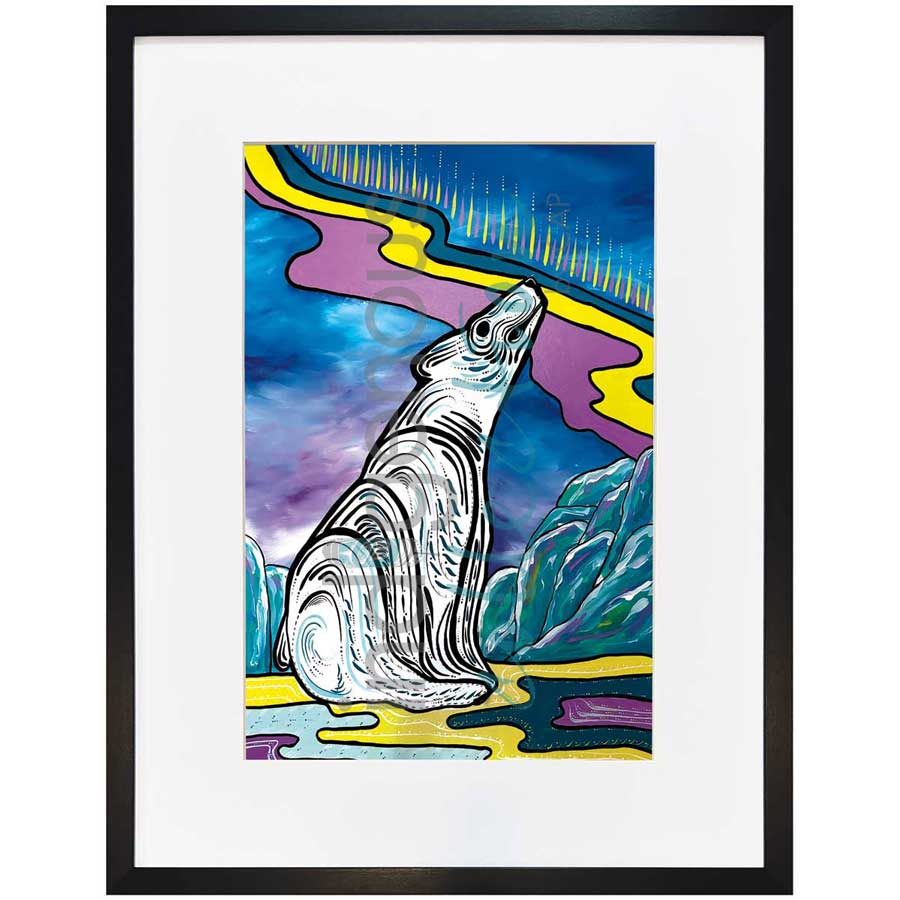 Northern Lights by artist Angela Wiggins - Anishinaabe. Indigenous Collection