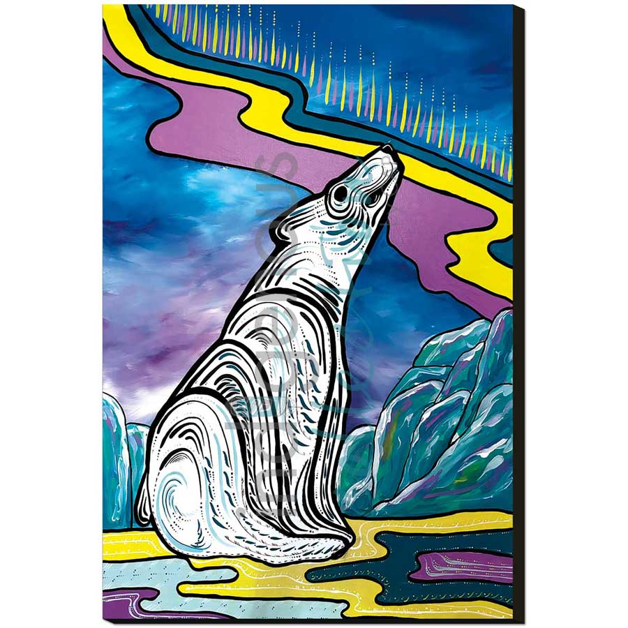 Northern Lights by artist Angela Wiggins - Anishinaabe. Indigenous Collection