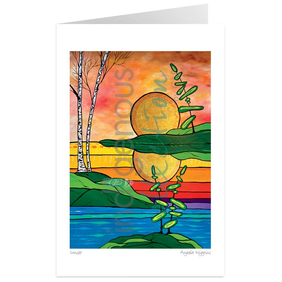 Sunset by artist Angela Wiggins