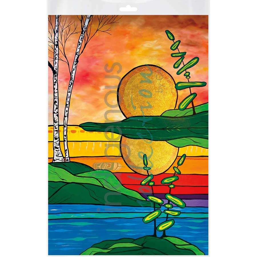 Sunset by artist Angela Wiggins - Anishinaabe. Indigenous Collection