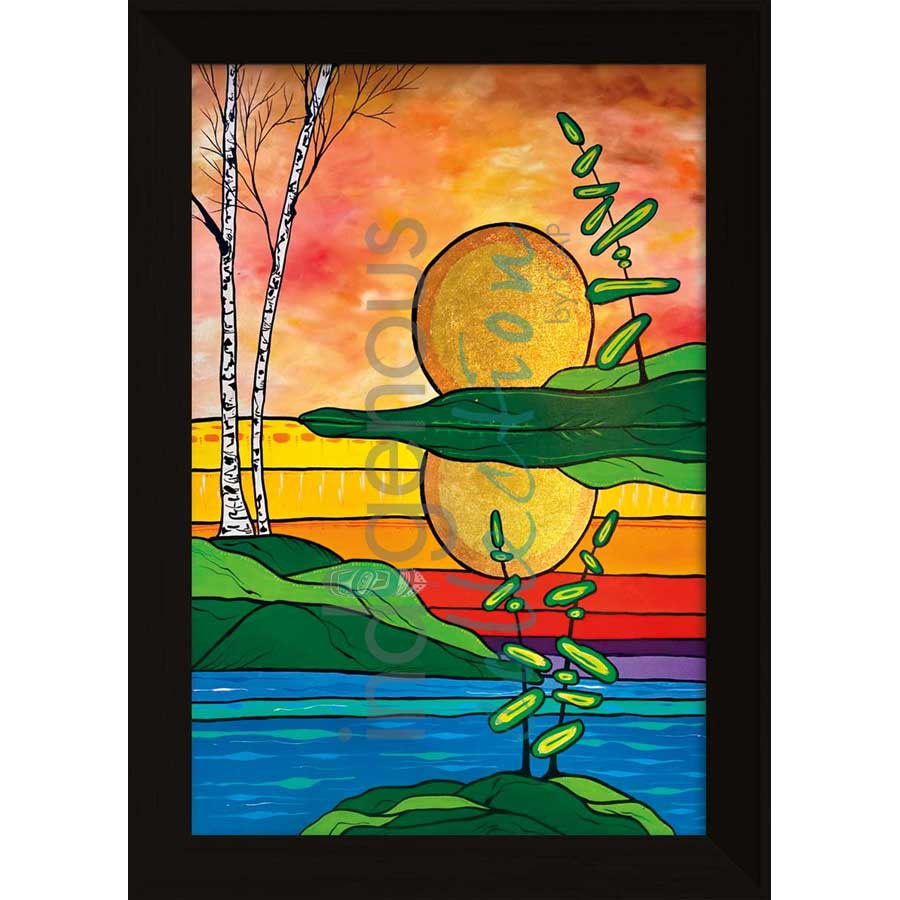Sunset by artist Angela Wiggins - Anishinaabe. Indigenous Collection