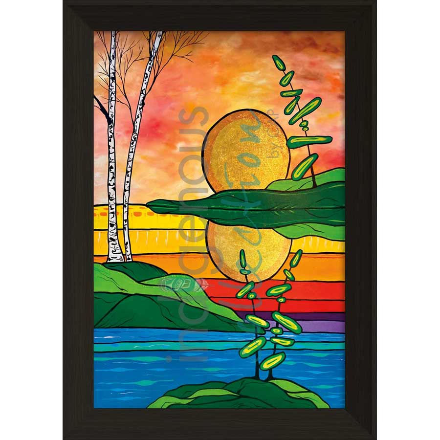 Sunset by artist Angela Wiggins - Anishinaabe. Indigenous Collection