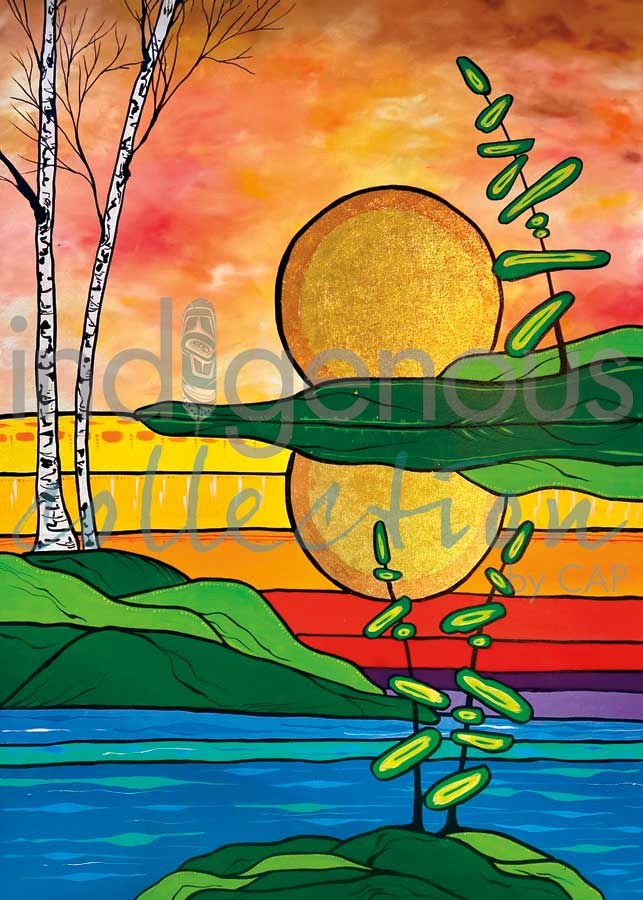 Sunset by artist Angela Wiggins
