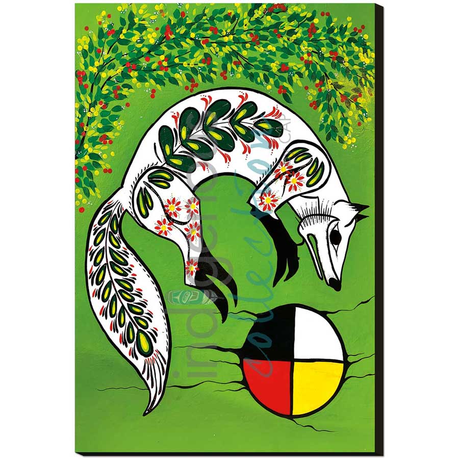 Pounce by artist Angela Wiggins - Anishinaabe. Indigenous Collection