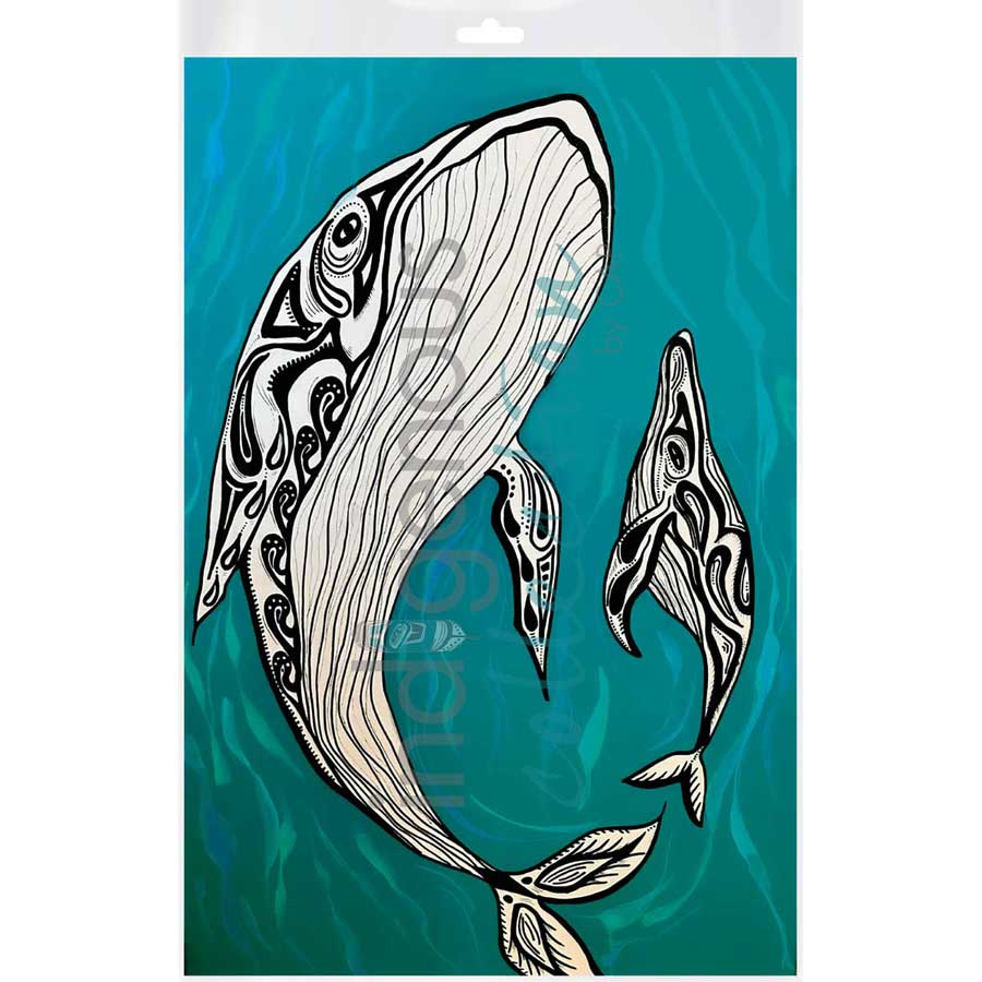 About to Breach the Surface by artist Angela Wiggins - Anishinaabe. Indigenous Collection