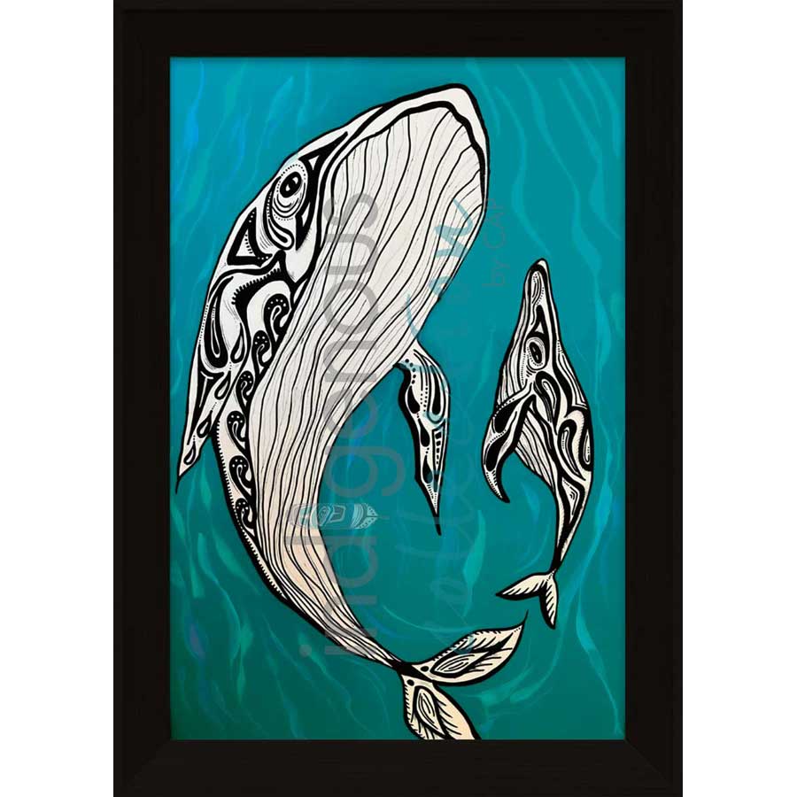 About to Breach the Surface by artist Angela Wiggins - Anishinaabe. Indigenous Collection