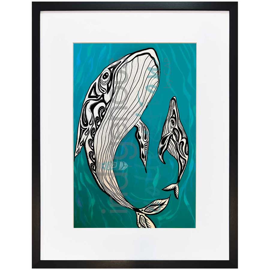About to Breach the Surface by artist Angela Wiggins - Anishinaabe. Indigenous Collection