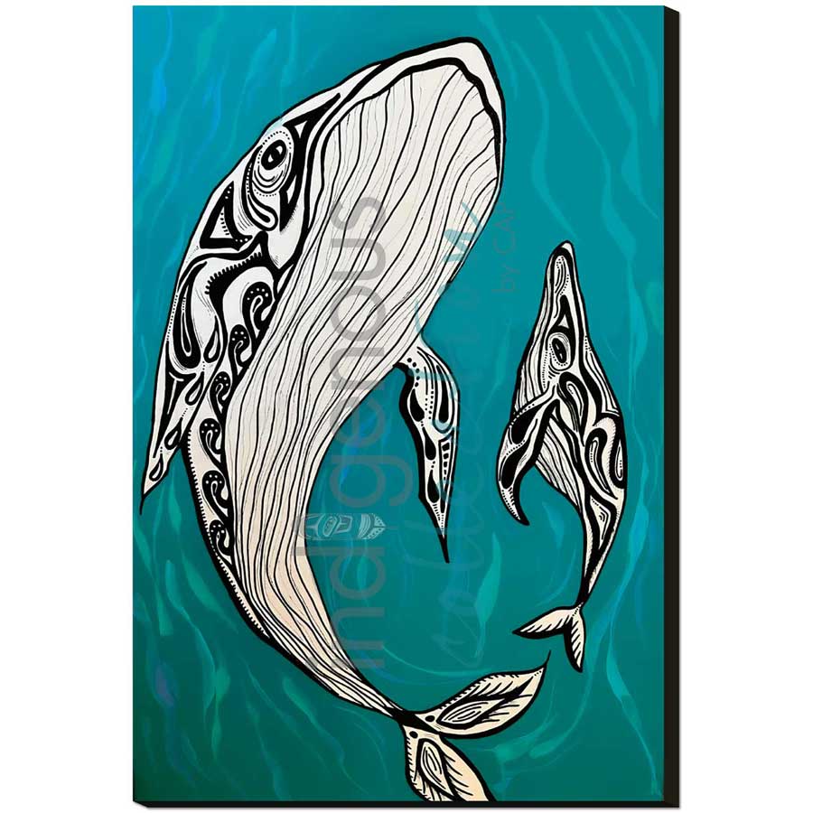 About to Breach the Surface by artist Angela Wiggins - Anishinaabe. Indigenous Collection
