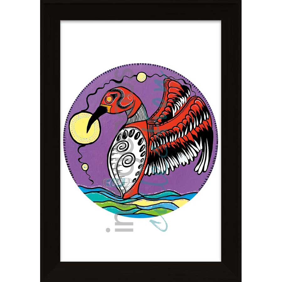 Morning Echoes by artist Angela Wiggins - Anishinaabe. Indigenous Collection