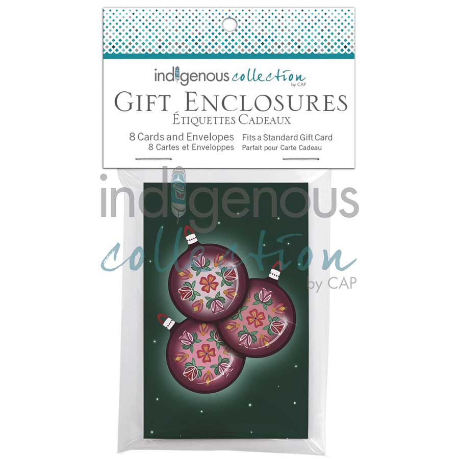 Christmas Ornaments Gift Enclosure by artist Lisa Berry. Indigenous Collection
