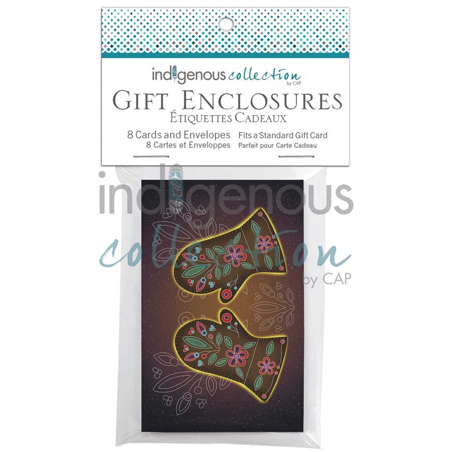 Me_tis Mittens Gift Enclosure by artist Lisa Berry. Indigenous Collection