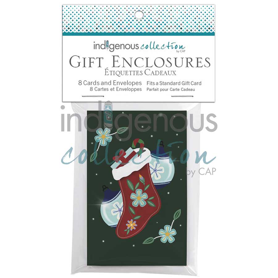 Stockings Are Hung Gift Enclosure by artist Lisa Berry. Indigenous Collection