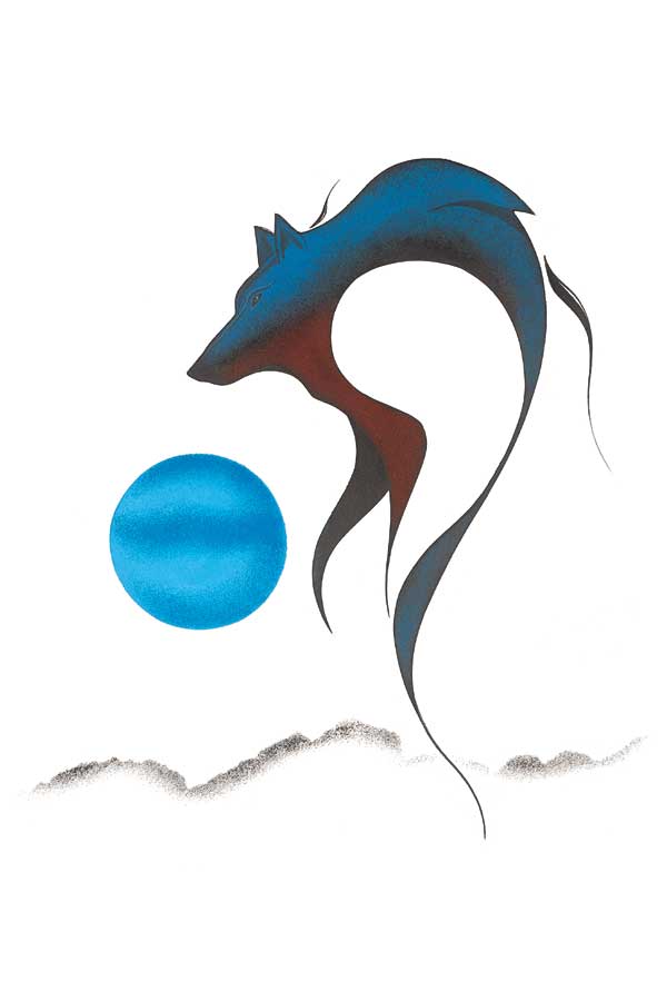 Wolf Spirit I by artist Isaac Bignell