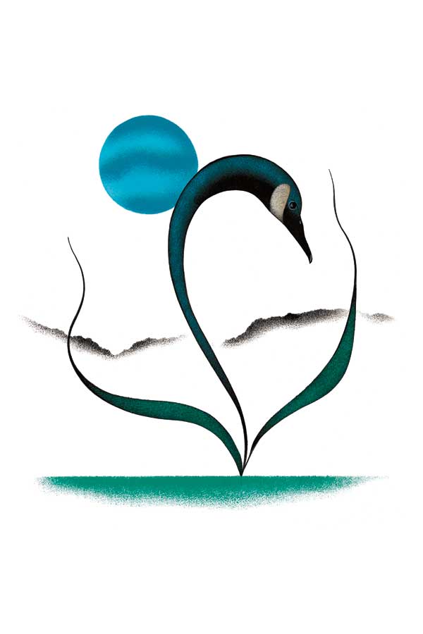 Moonlight Goose by artist Isaac Bignell