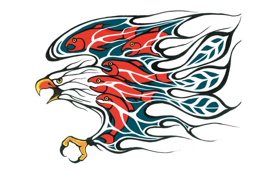 Salmon Run by artist Shelly Fletcher