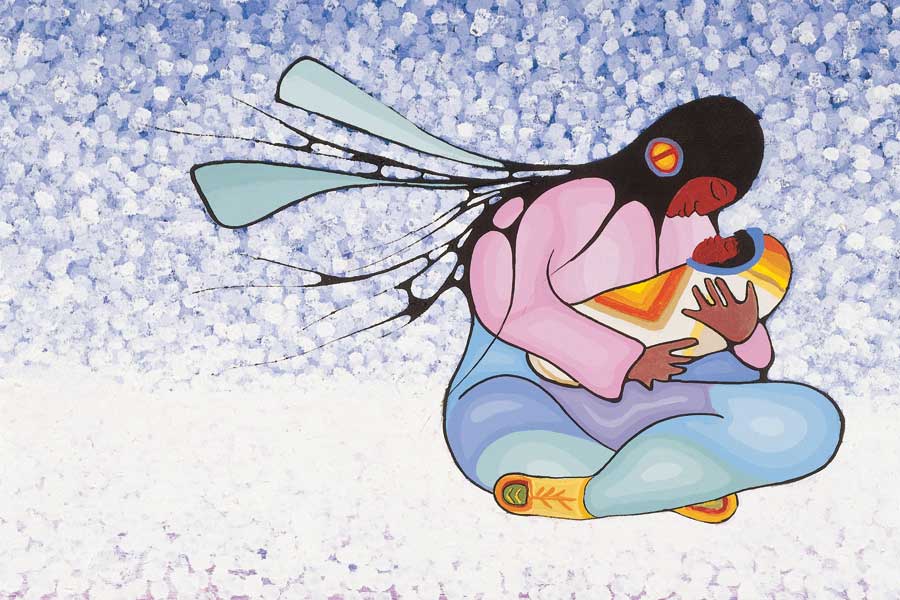 Joyous Motherhood by artist Cecil Youngfox