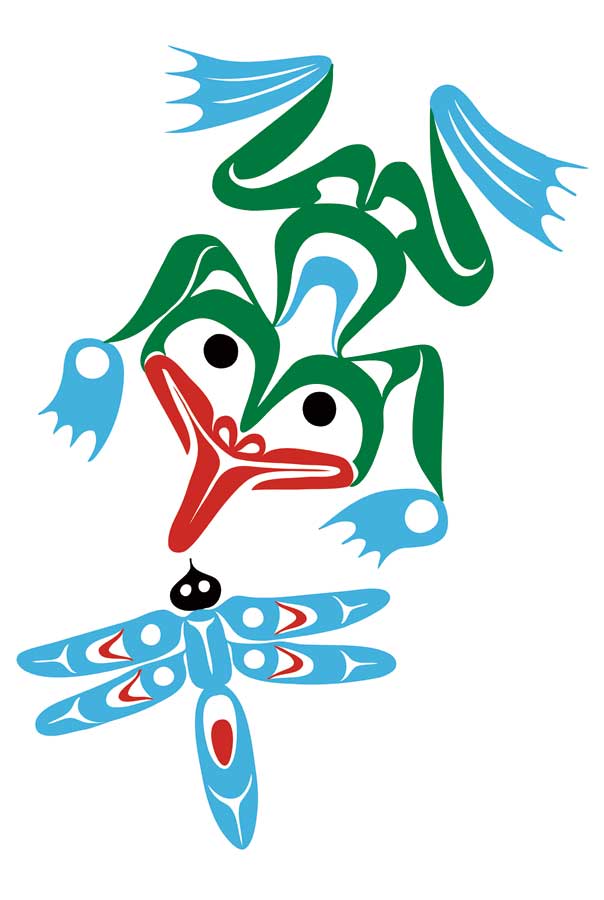 Frog &amp; Dragonfly by artist Eric Parnell