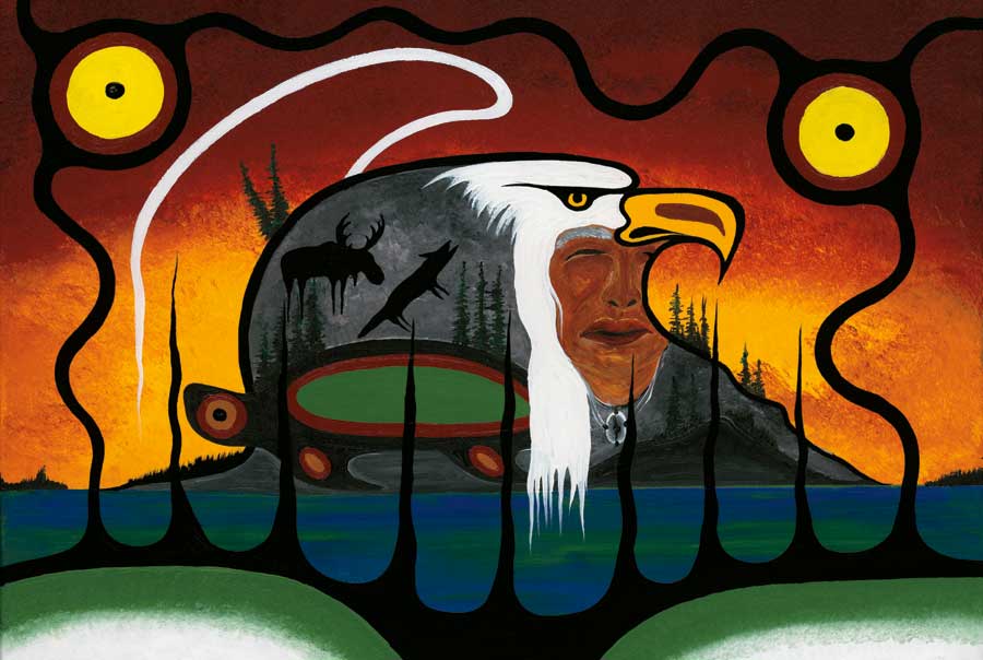 Turtle Island I by artist Frank Polson