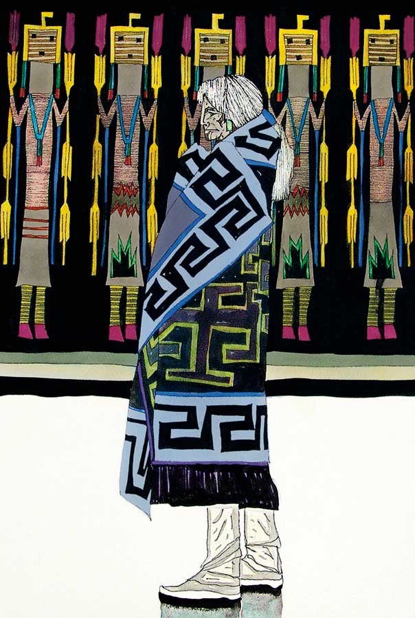 Mujer con Yeis by artist Amado Pena Jr.